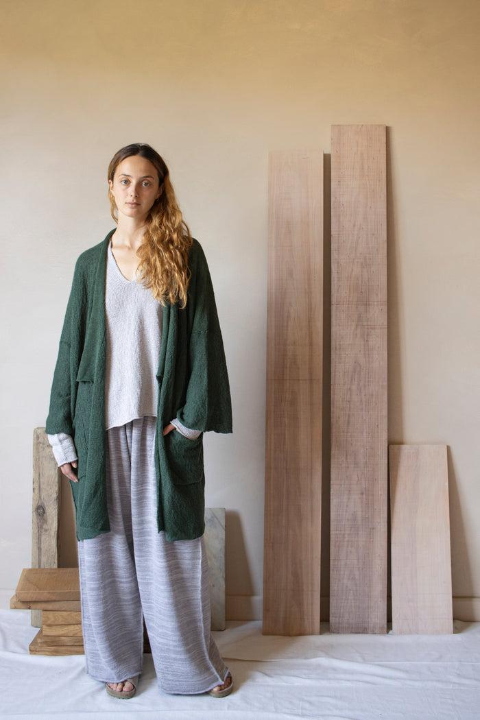 daniel andresen Belel loose fit kimono style cardigan pine