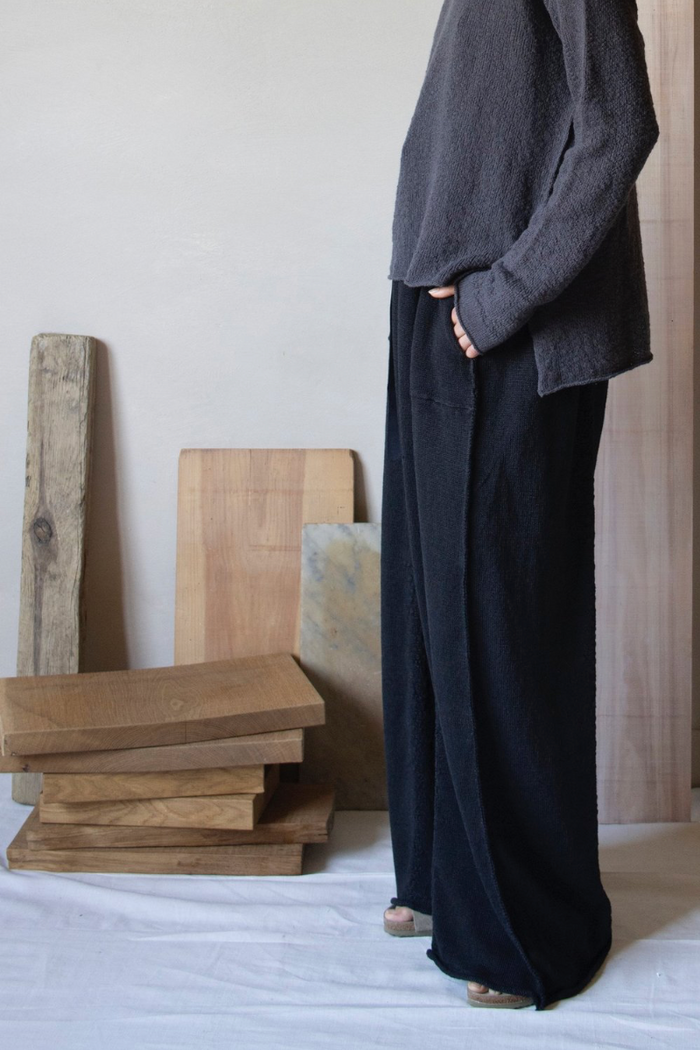 daniel andresen Canopus very loose fit trousers black