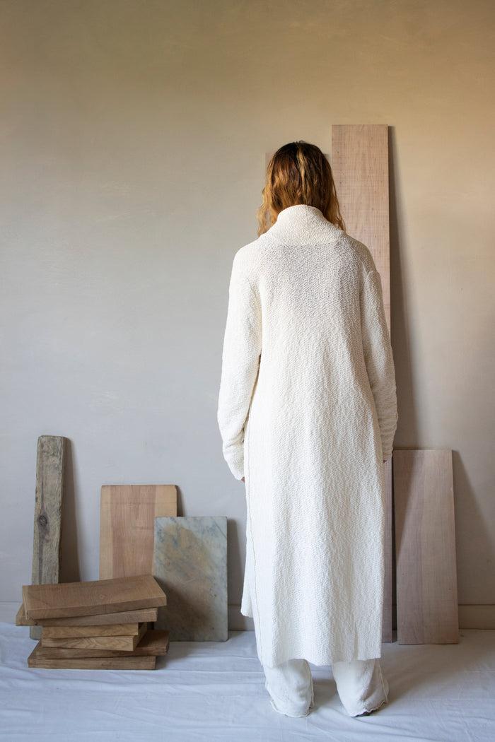 Daniel Andresen Ceibo Long Loose Fit Cardigan White