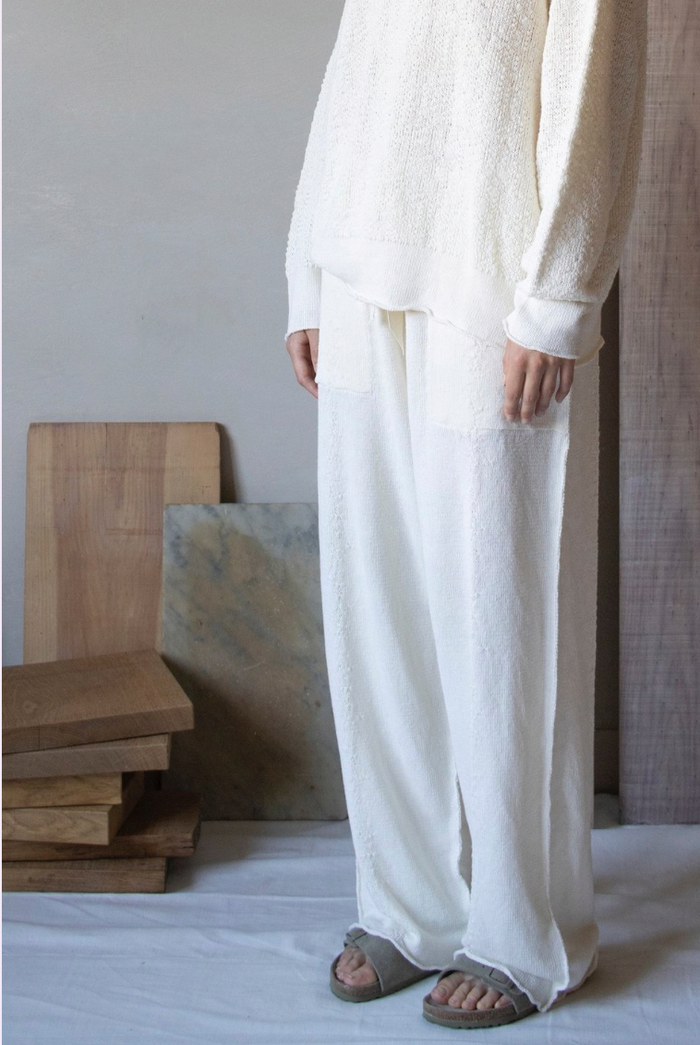 Daniel Andresen Castula Loose Fit Trousers White