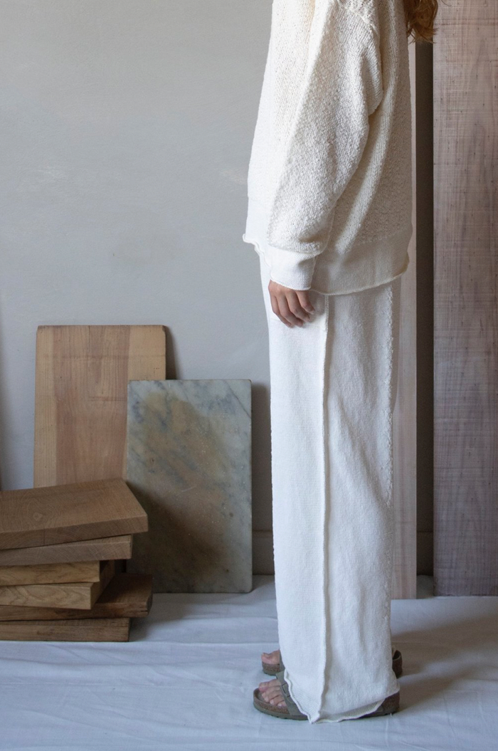 Daniel Andresen Castula Loose Fit Trousers White