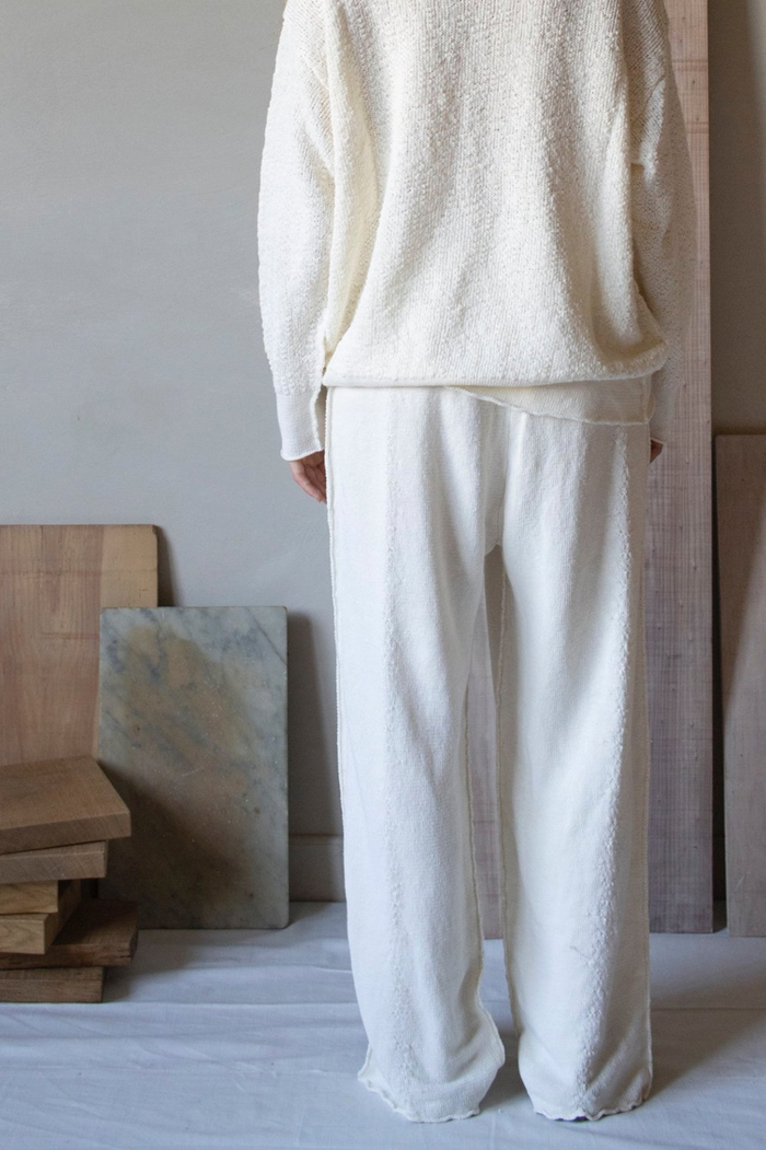 Daniel Andresen Castula Loose Fit Trousers White