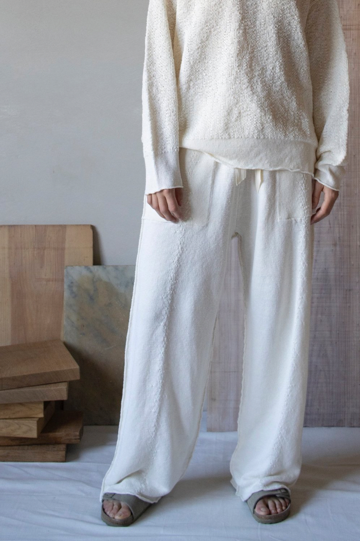 daniel andresen Castula loose fit trousers white