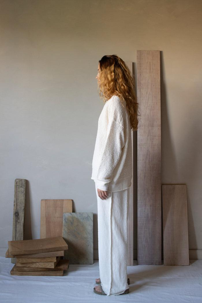 Daniel Andresen Chara Loose Fit Pullover White