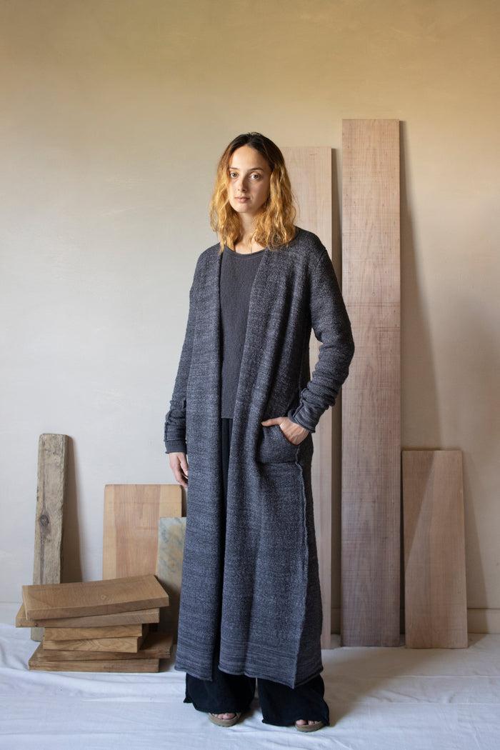 daniel andresen Karaka Long cardigan charcoal