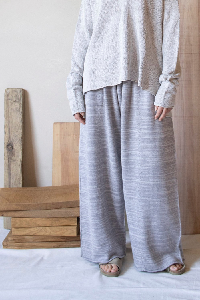 daniel andresen Mago loose fit pants light grey