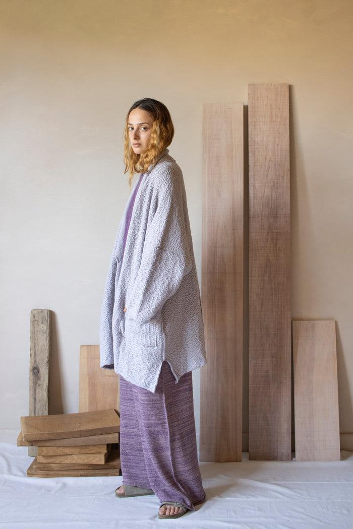 Daniel Andresen Salm Kimono Style Cardigan Lilas