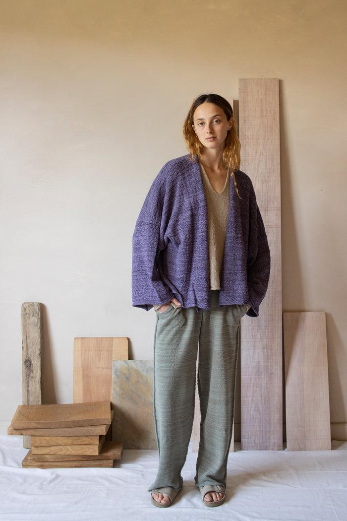 daniel andresen Kraz short kimono style cardigan lavender