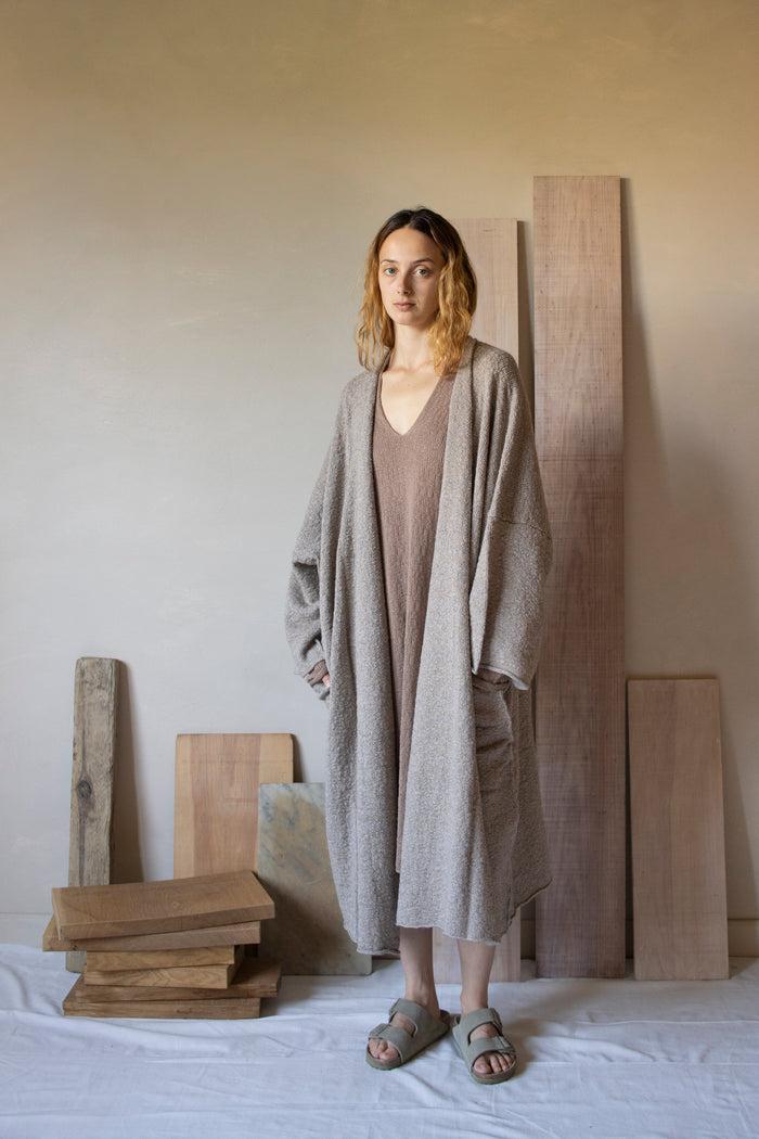 Daniel Andresen Kuma Long Kimono Style Cardigan Desert
