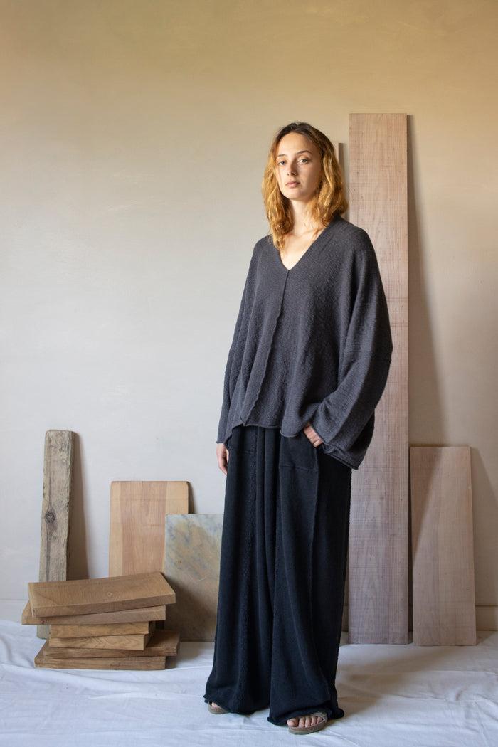 Daniel Andresen Pollux Kimono Sleeve Pullover Charcoal