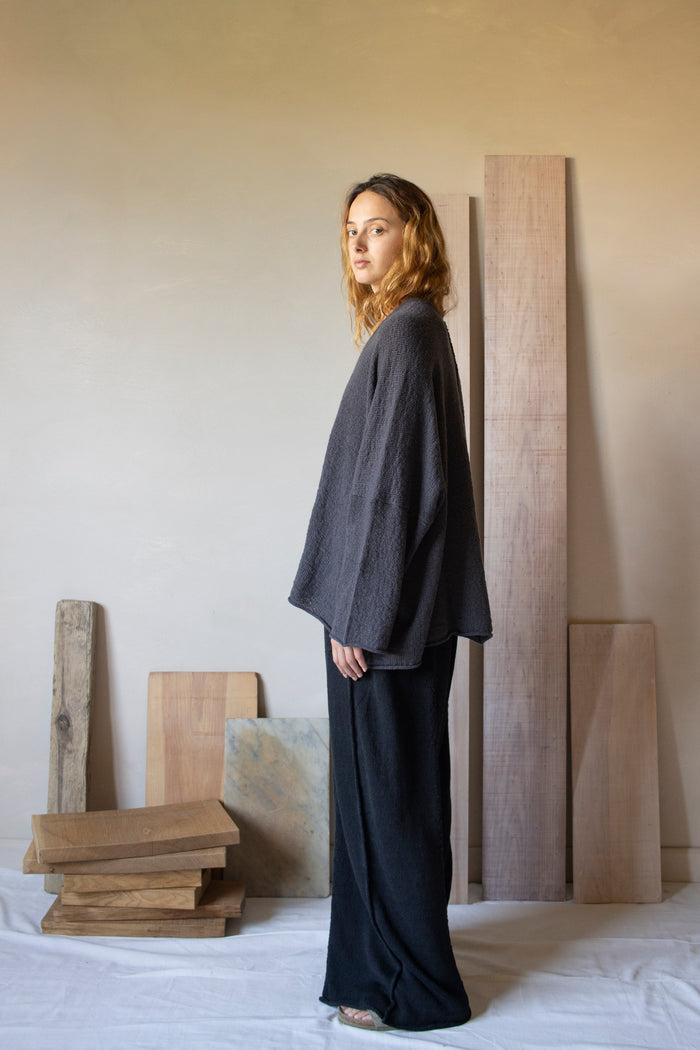 Daniel Andresen Pollux Kimono Sleeve Pullover Charcoal