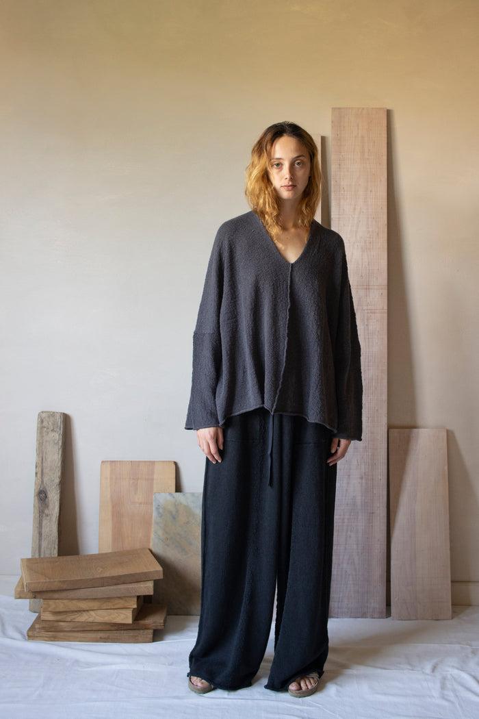 daniel andresen Pollux kimono sleeve pullover charcoal