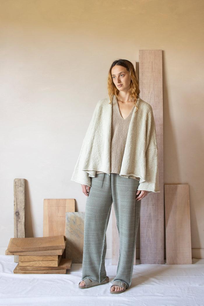 Daniel Andresen Sargas Short Kimono Sleeve Cardigan Pistache