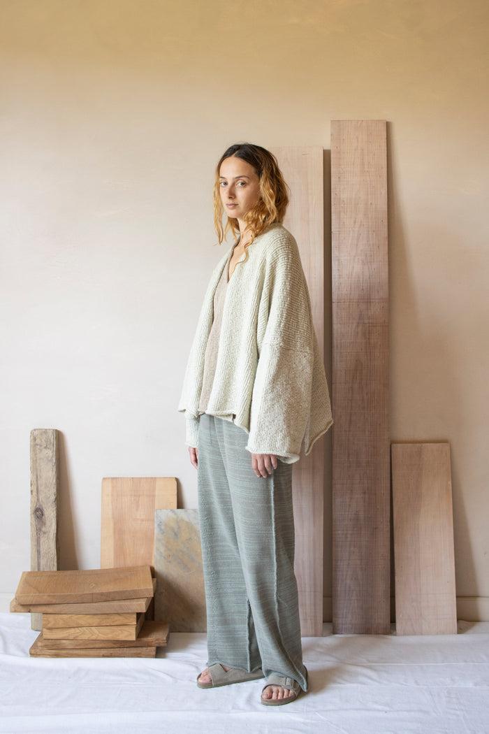 Daniel Andresen Sargas Short Kimono Sleeve Cardigan Pistache