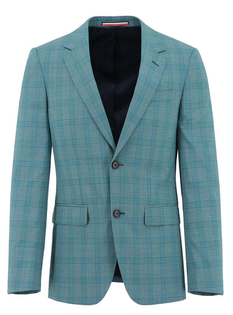 daniel hechter Lisbon Edward Green Checked Suit