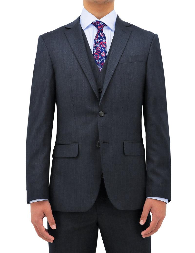 Daniel Hechter Luke 101 Navy Wool Waistcoat Suit