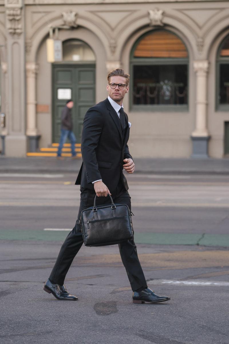 Daniel Hechter Lyon Black 106 Wool Trouser Suit