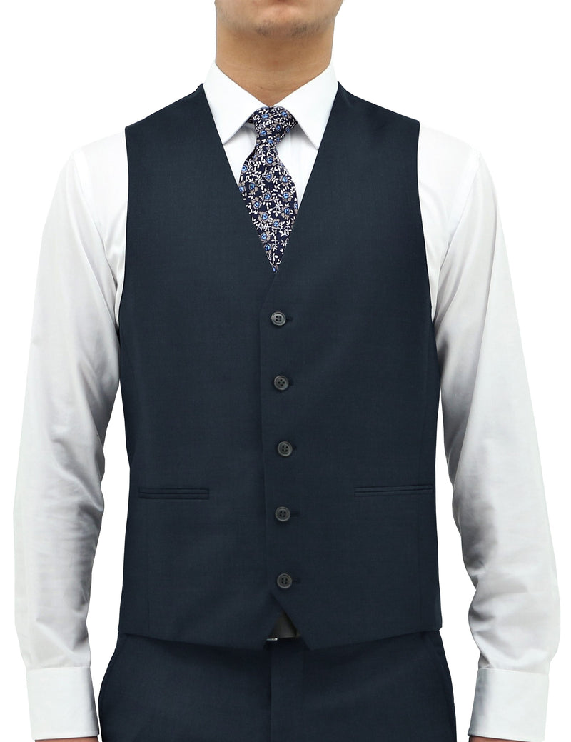 daniel hechter Ryan 106 Navy Waistcoat Suit