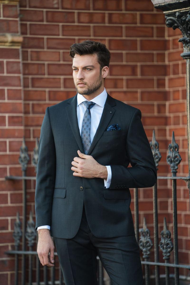 Daniel Hechter Michel 101 Black Wool Suit Jacket Suit