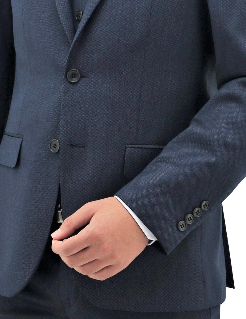 Daniel Hechter Michel 101 Blue Wool Suit Jacket Suit