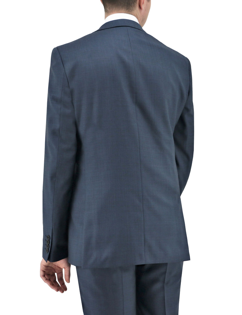Daniel Hechter Shape 210 Blue Check Wool Suit Jacket Suit