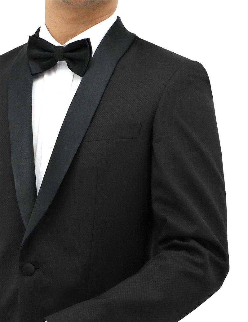 Daniel Hechter Shawl Shape 203 Black Wool Dinner Jacket Suit