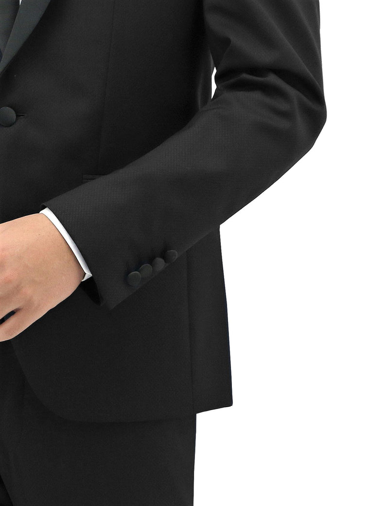 Daniel Hechter Shawl Shape 203 Black Wool Dinner Jacket Suit