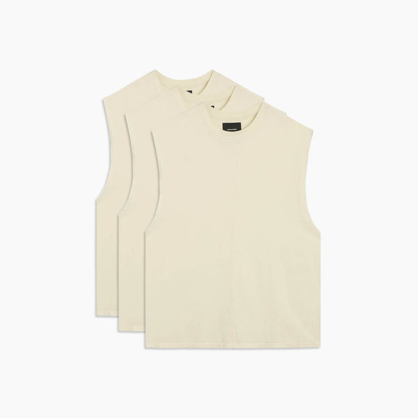 daniel patrick 3 pack standard gym tanks Tops natural