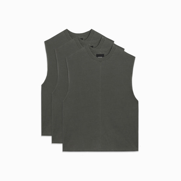 daniel patrick 3 pack standard gym tanks Tops vintage black