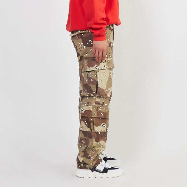 Daniel Patrick 7 Pocket Cargo Bottoms Distressed Desert Camo