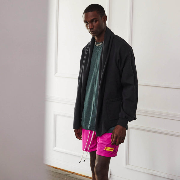 Daniel Patrick Roaming Cloak Tops Washed Black