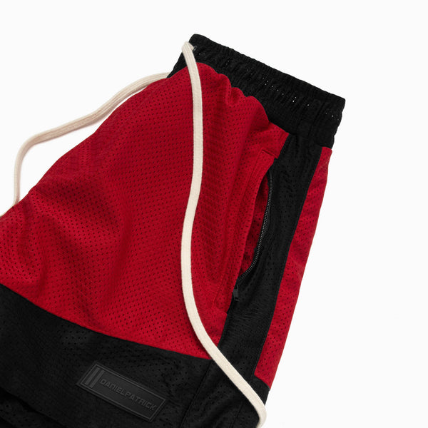Daniel Patrick Icon Mesh Gym Short Bottoms Red + Black