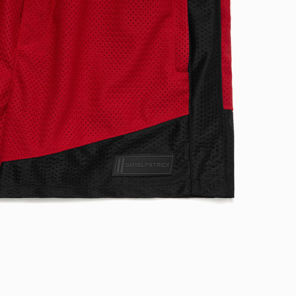 Daniel Patrick Icon Mesh Gym Short Bottoms Red + Black