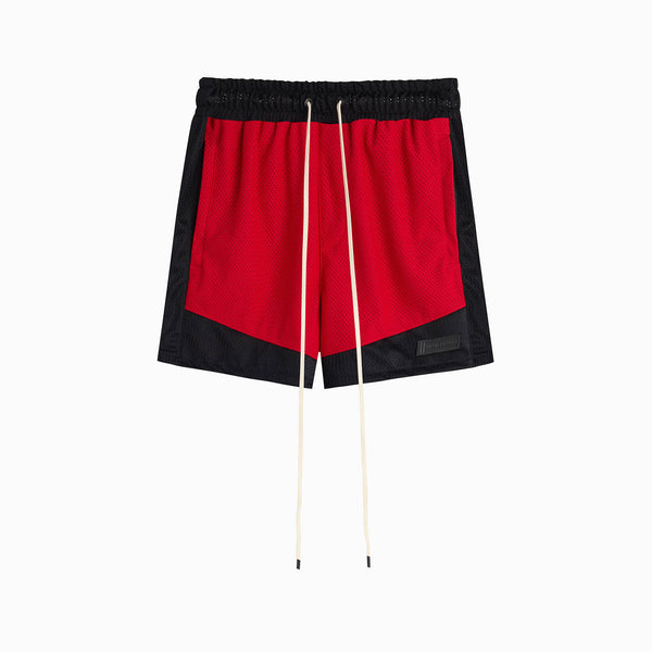 daniel patrick icon mesh gym short Bottoms red + black