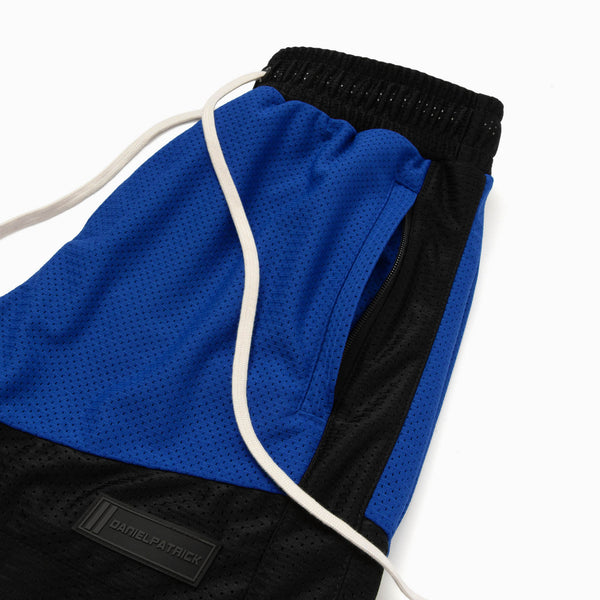 Daniel Patrick Icon Mesh Gym Short Bottoms Royal Blue + Black
