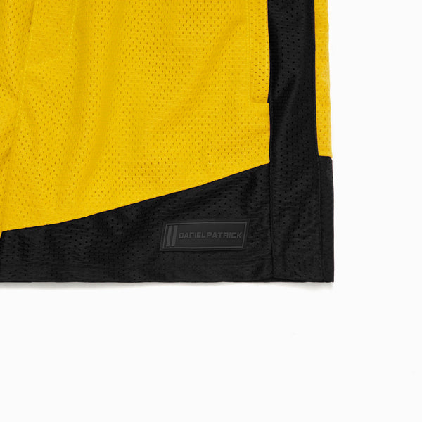 Daniel Patrick Icon Mesh Gym Short Bottoms Yellow + Black