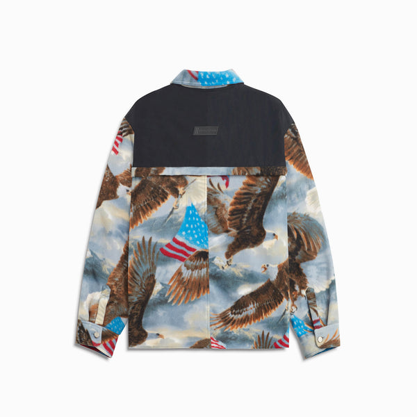 Daniel Patrick M93 Shirt Jacket Outerwear Bold Eagle + Black