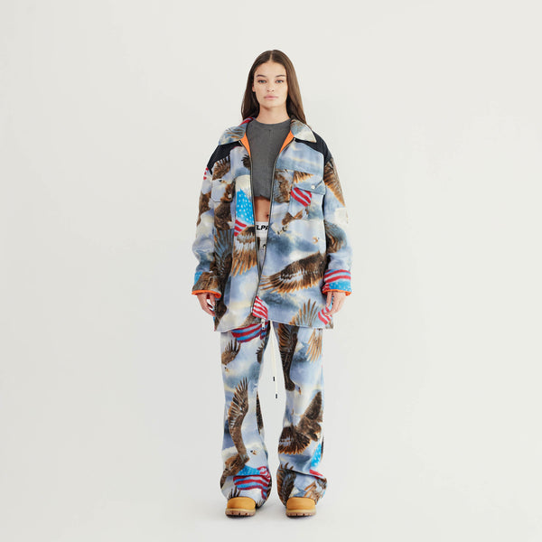 Daniel Patrick M93 Shirt Jacket Outerwear Bold Eagle + Black
