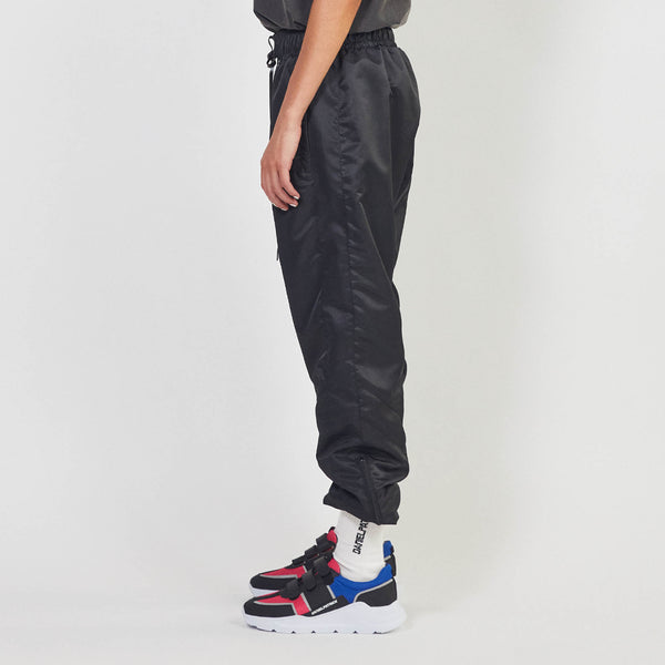 Daniel Patrick Parachute Track Pant 2.5 Bottoms Black + Black