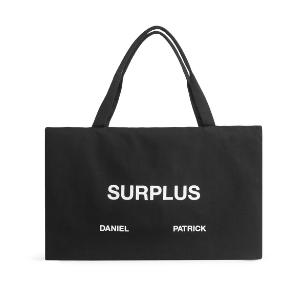 daniel patrick surplus tote Accessories black + white