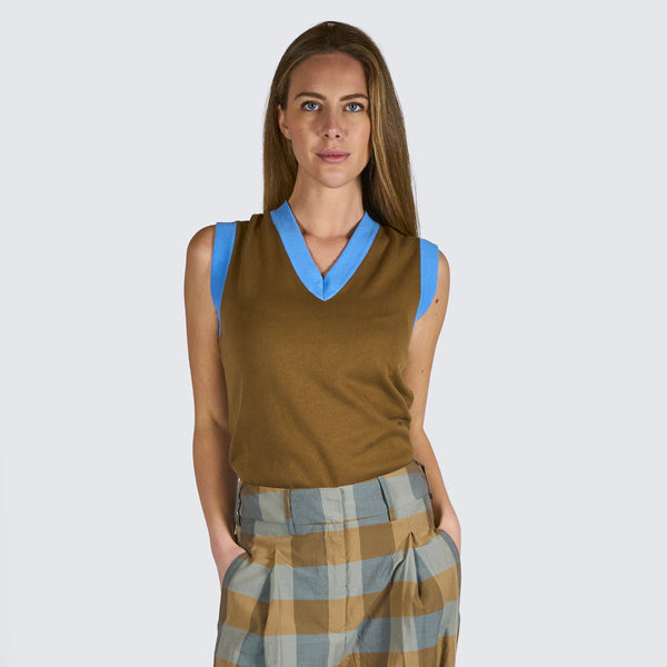 danielapi Tank Top V Bicolor