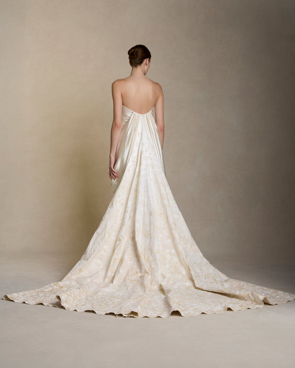 Danielle Frankel Agnes Hand Painted GOWN PEARL