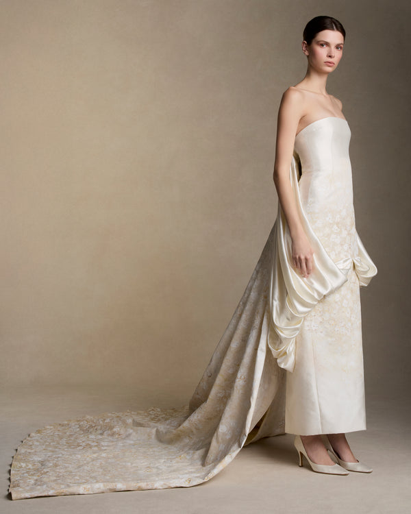 Danielle Frankel Agnes Hand Painted GOWN PEARL
