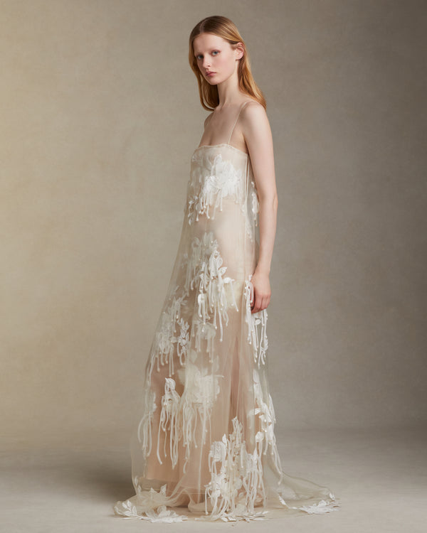 Danielle Frankel Alexandra GOWN Bisque