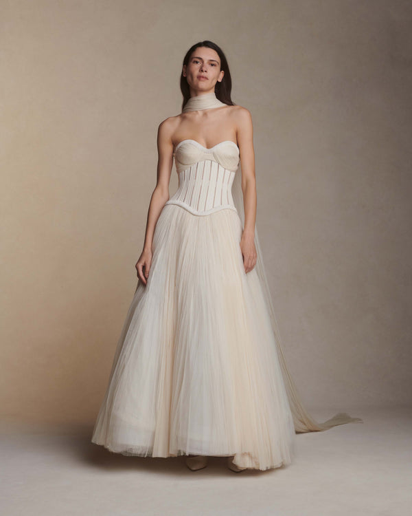 danielle frankel Anika GOWN IVORY
