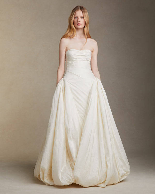 danielle frankel Bex Tissue Taffeta GOWN IVORY