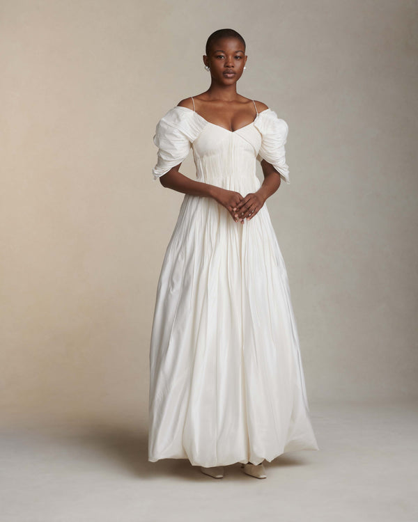 danielle frankel Coty GOWN BLACK MULTI