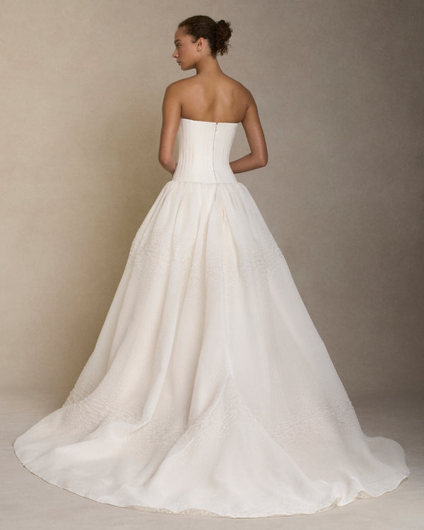 Danielle Frankel Devon GOWN LT IVORY
