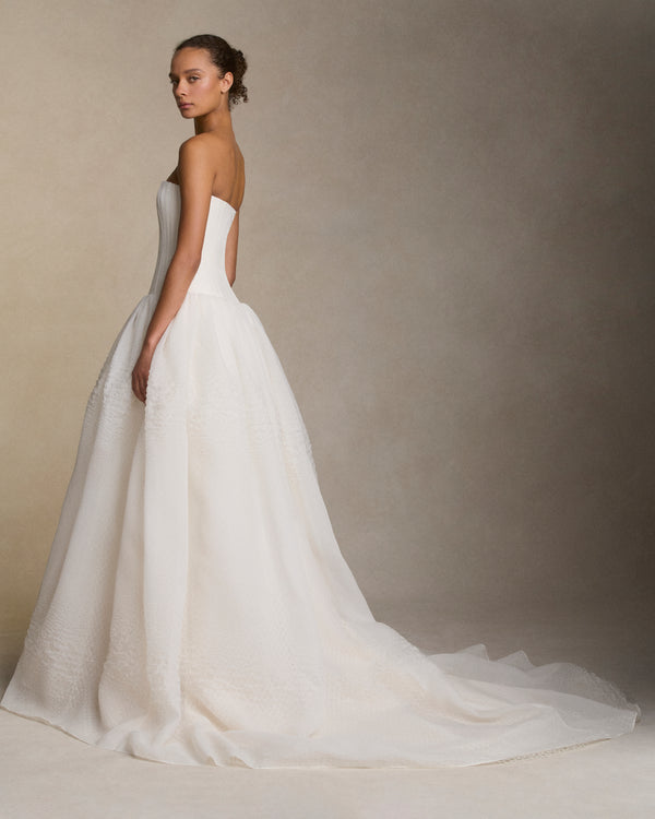 Danielle Frankel Devon GOWN LT IVORY