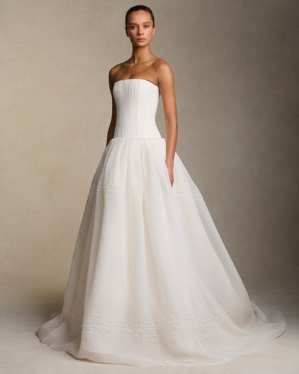 danielle frankel Devon GOWN LT IVORY